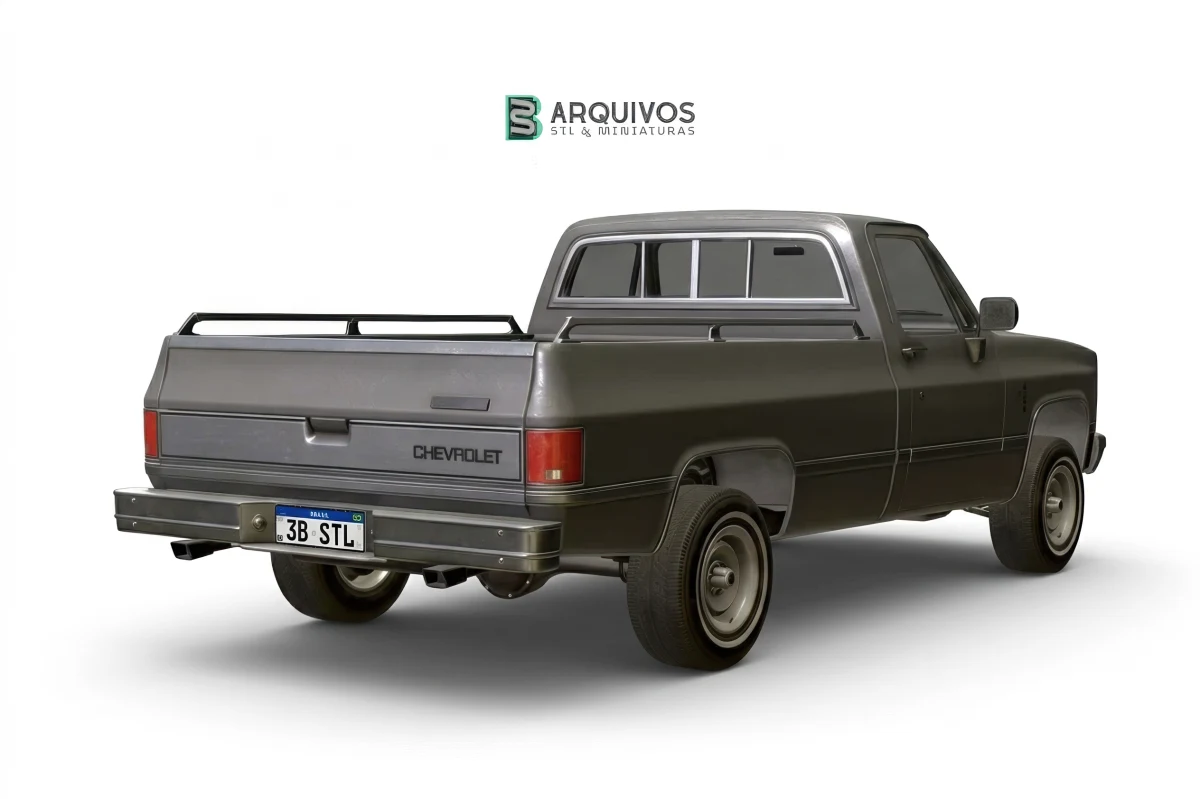 Modelo 3D STL - Chevrolet C10 Silverado 1982 — foto 5
